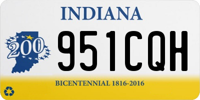 IN license plate 951CQH