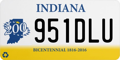 IN license plate 951DLU