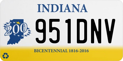 IN license plate 951DNV