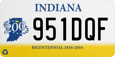 IN license plate 951DQF