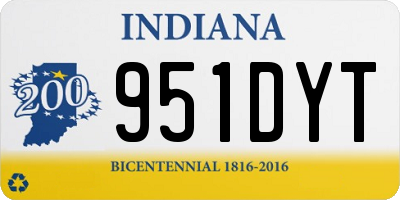 IN license plate 951DYT