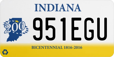 IN license plate 951EGU