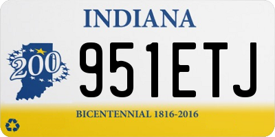 IN license plate 951ETJ