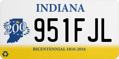 IN license plate 951FJL