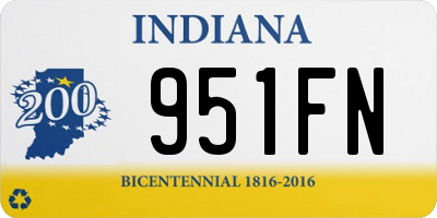 IN license plate 951FN