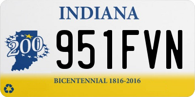 IN license plate 951FVN
