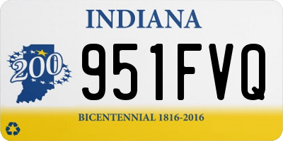 IN license plate 951FVQ