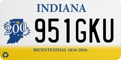 IN license plate 951GKU