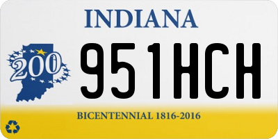 IN license plate 951HCH