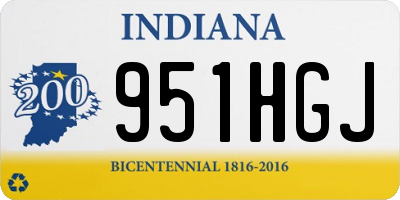 IN license plate 951HGJ