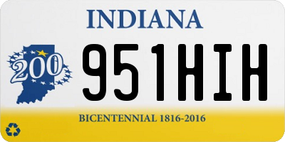 IN license plate 951HIH