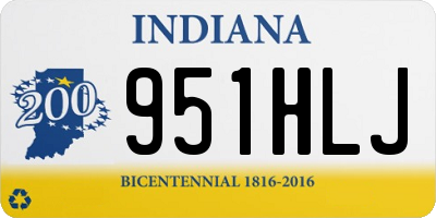IN license plate 951HLJ