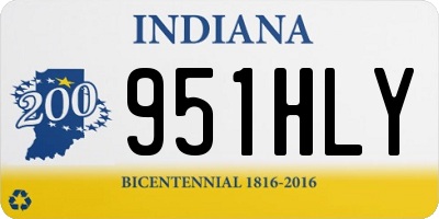 IN license plate 951HLY