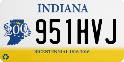 IN license plate 951HVJ