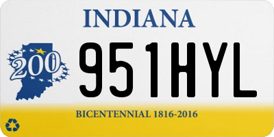 IN license plate 951HYL