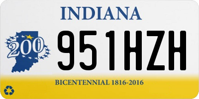IN license plate 951HZH