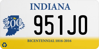 IN license plate 951JO