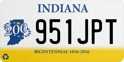 IN license plate 951JPT