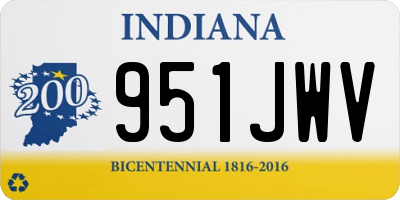 IN license plate 951JWV