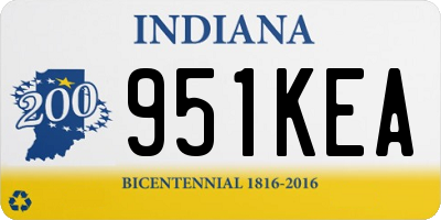 IN license plate 951KEA