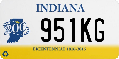 IN license plate 951KG