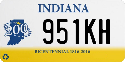 IN license plate 951KH