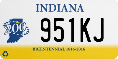 IN license plate 951KJ