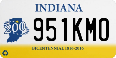 IN license plate 951KMO