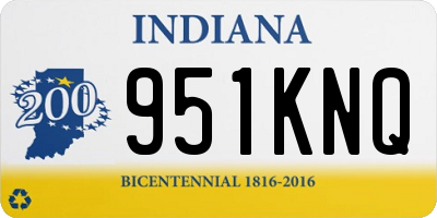 IN license plate 951KNQ