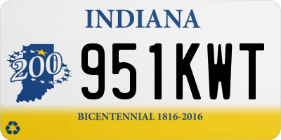 IN license plate 951KWT