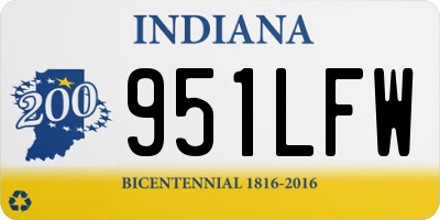 IN license plate 951LFW