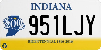 IN license plate 951LJY