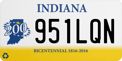IN license plate 951LQN