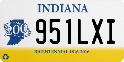 IN license plate 951LXI
