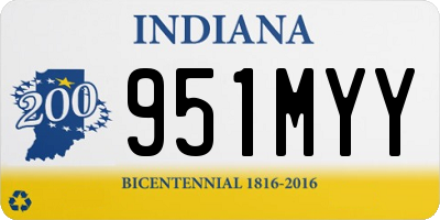 IN license plate 951MYY