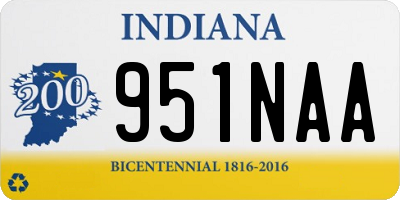 IN license plate 951NAA