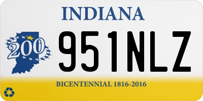 IN license plate 951NLZ