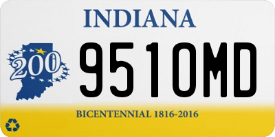 IN license plate 951OMD