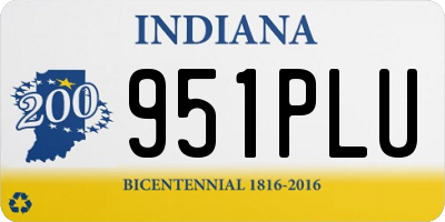 IN license plate 951PLU