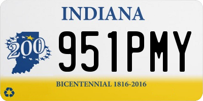 IN license plate 951PMY