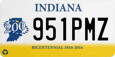 IN license plate 951PMZ