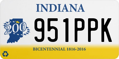 IN license plate 951PPK