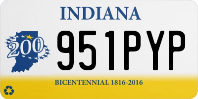 IN license plate 951PYP