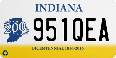 IN license plate 951QEA