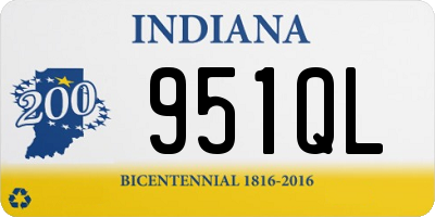 IN license plate 951QL
