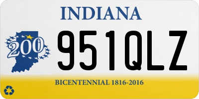 IN license plate 951QLZ