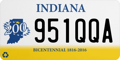 IN license plate 951QQA