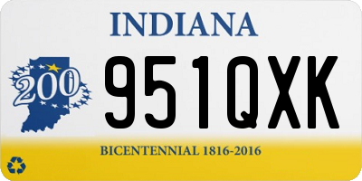 IN license plate 951QXK