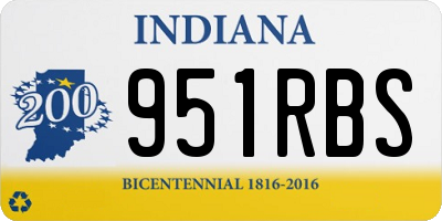 IN license plate 951RBS