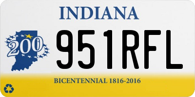 IN license plate 951RFL